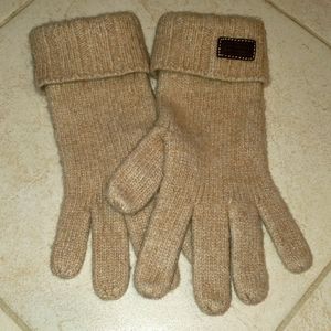 Coach cashmere/wool blend gloves